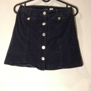 A LINE navy Corduroy Navy skirt